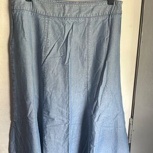 Charter Club Light Blue A-Line Skirt